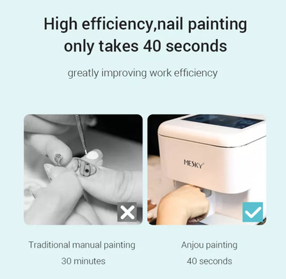 3D Inteligentna mobilna maszyna do malowania paznokci Salon piękności 48W